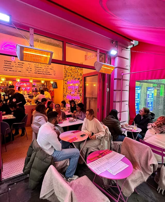 CA Japanese Pancakes — café interior and food